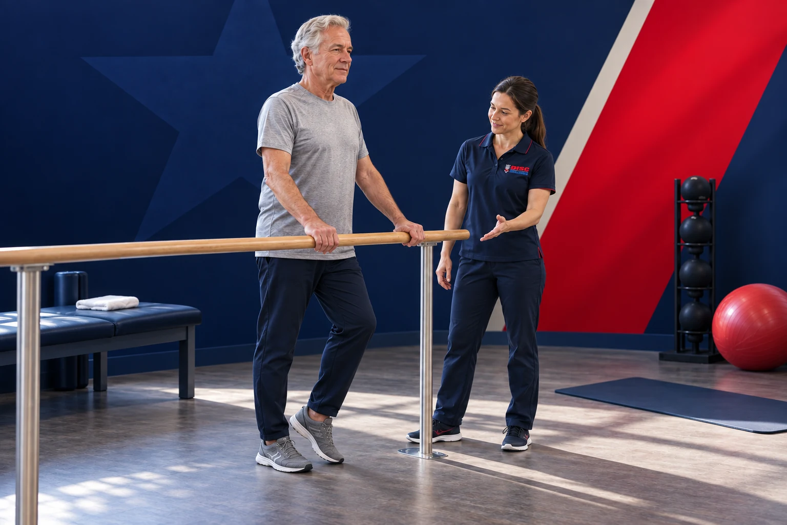 Illustrative guided rehabilitation exercise